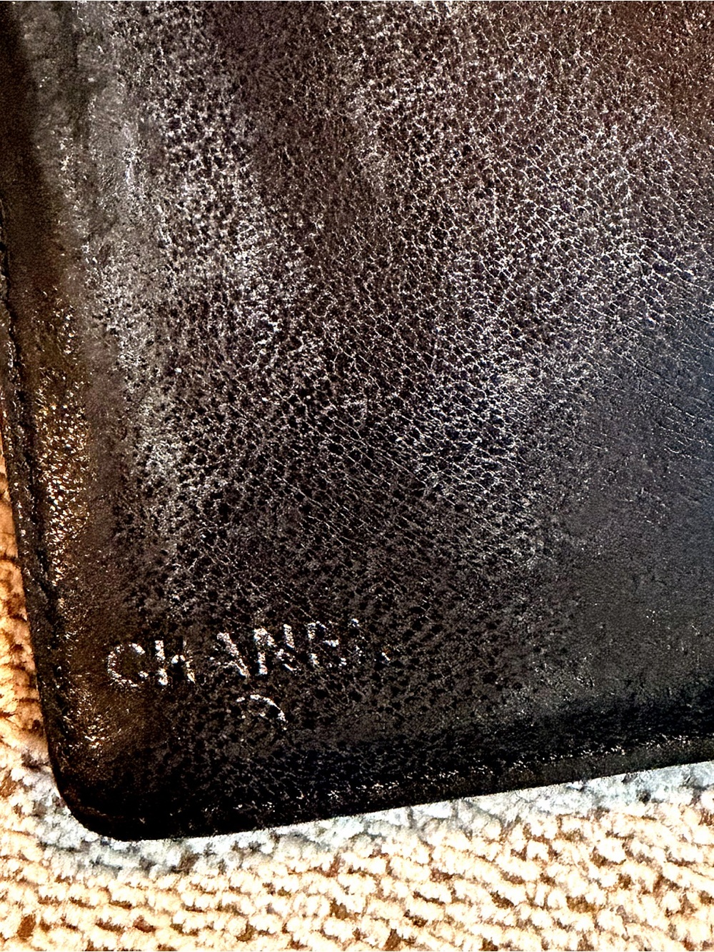 Chanel Vintage Black Checkbook Lambskin Long Wallet - Picture 6 of 12